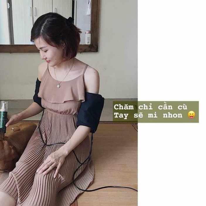 Đai quấn nóng ủ nóng điện giảm mỡ, có số chỉnh nhiệt. Hàng cty bảo hành 3 tháng