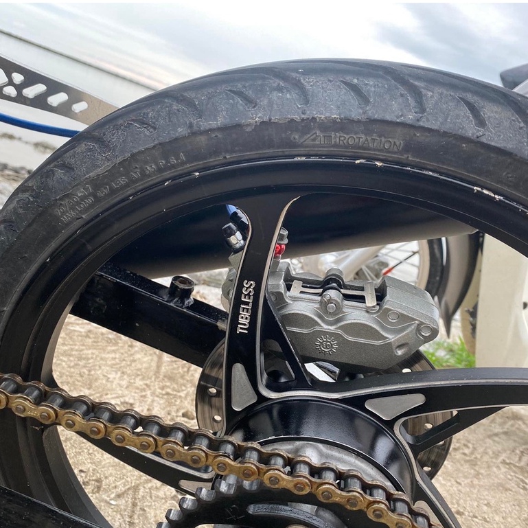 COMBO Heo Dầu Sau Brcmbe 4piston  MỚI 2022, Kèm Pát Sau, Pát CNC gắn Exciter 150 Ex155 đi đĩa ZIN 200mm