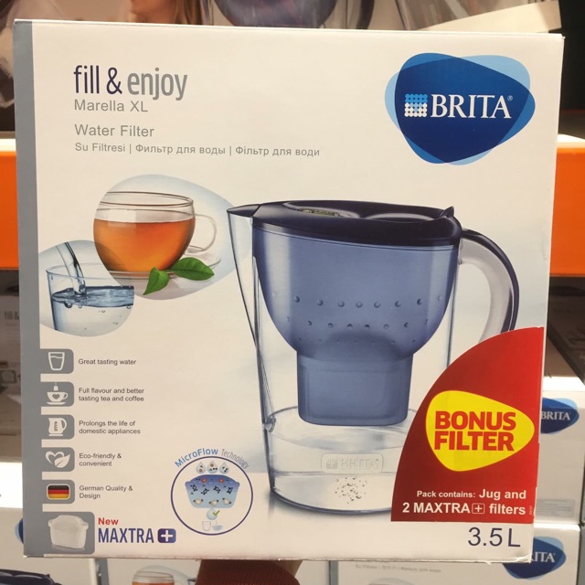 Bình lọc nước Brita 2.4 lít 2 lõi lọc