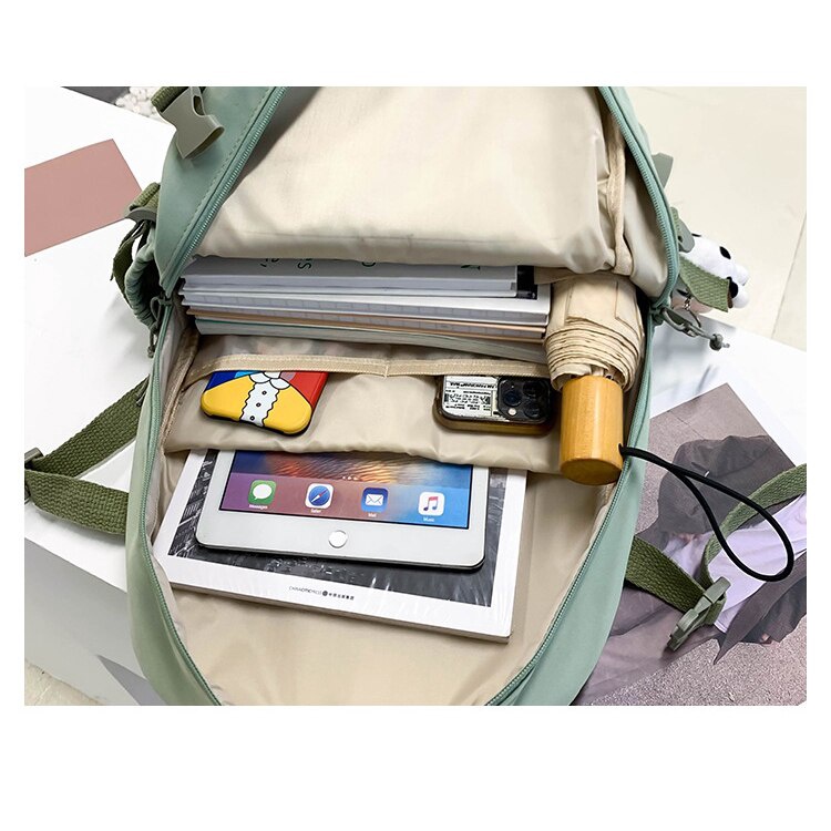 Balo đi học Chuwanglin thiết kế dễ thương chống nước cho nữ