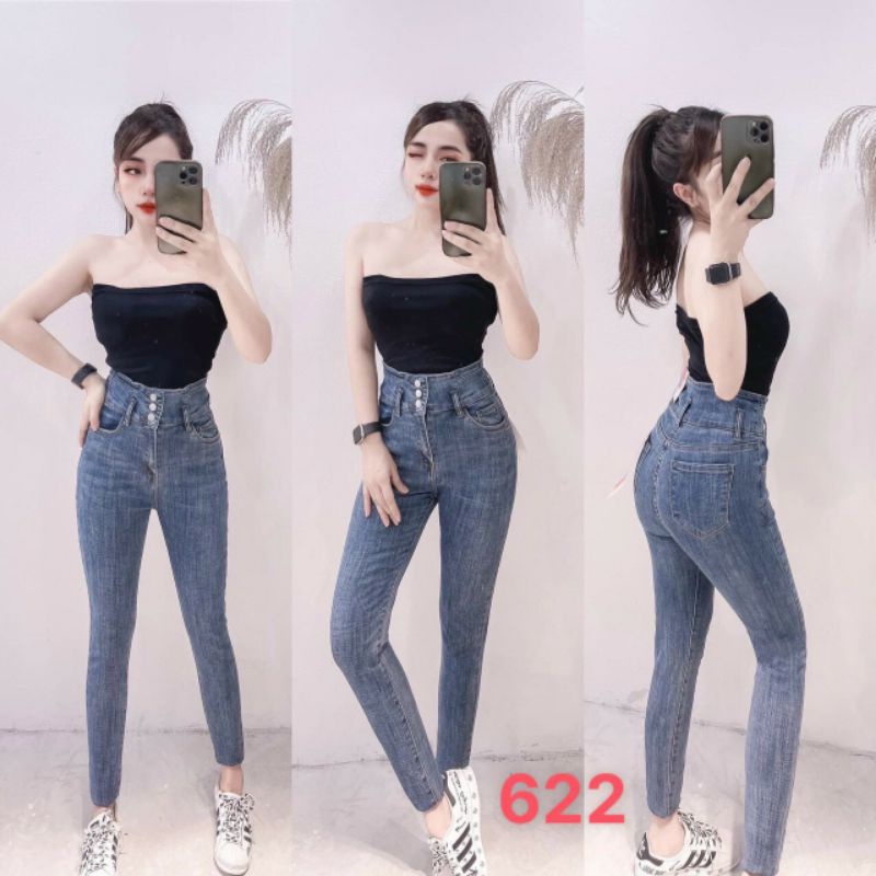 .8 MẪU Quần JEAN Nữ 2021 Lưng Cao chuần shop VNXK bao đẹp chất lượng ,bó co giãn vải dày mịn( đổi trả nếu không ưng)