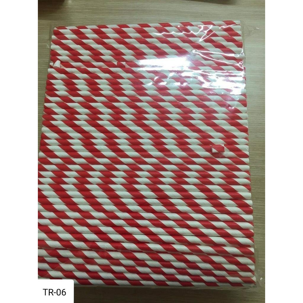 Ống hút giấy thân thiện môi trường,  phi 6, dài 20cm, Bịch 500 ống