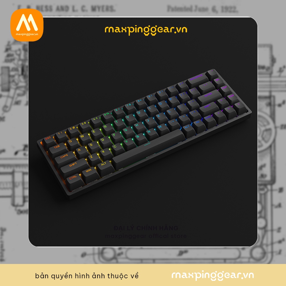 Bàn phím cơ AKKO 3068 v2 RGB – Black