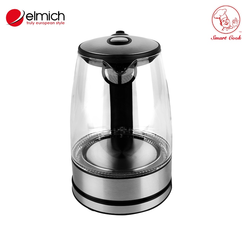 Ấm điện đun nước siêu tốc thủy tinh Smartcook ICS-3859 dung tích 1.7 lít, công suất 1850W, bảo hành 12 tháng