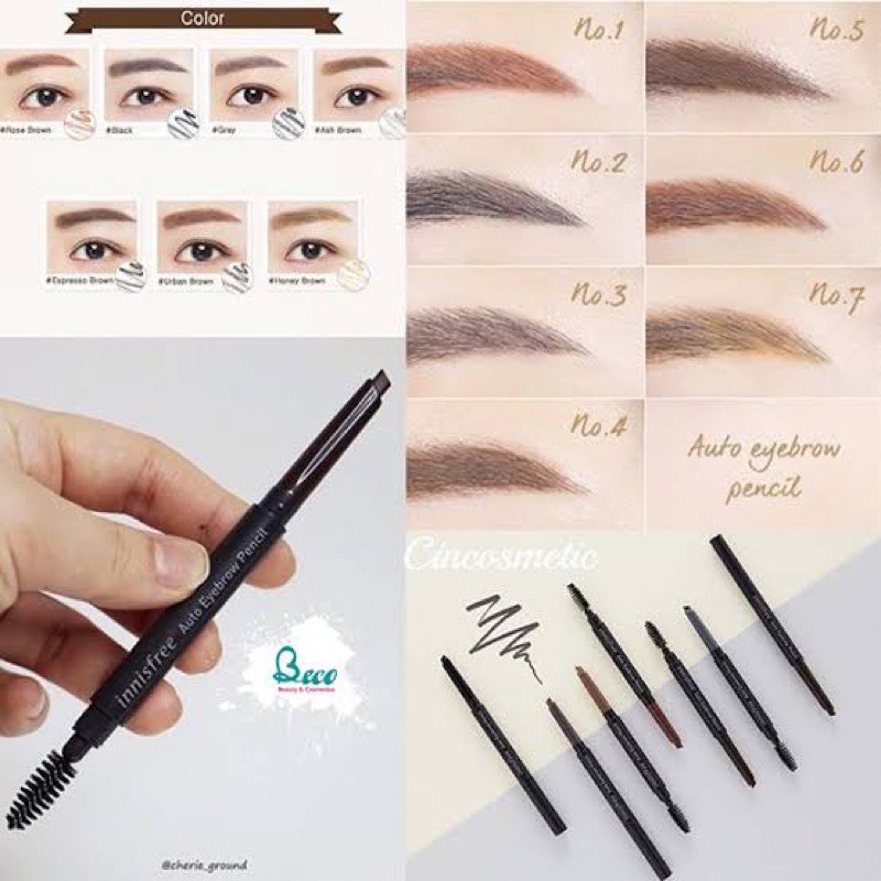 Chì kẻ mày 2 đầu Innisfree auto eyebrow pencil