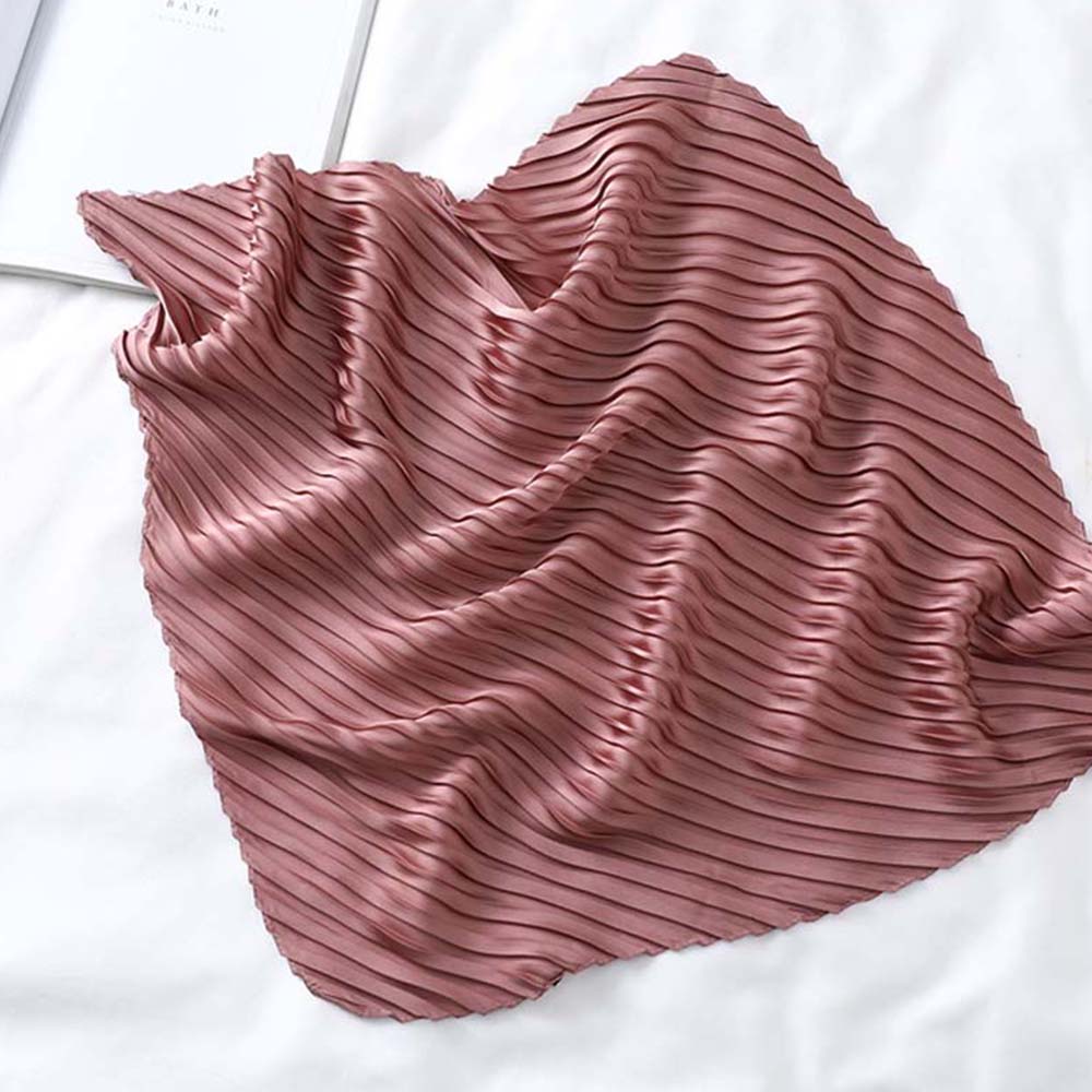 Khăn choàng cổ hình vuông bằng lụa satin phong cách thời trang cho nữ