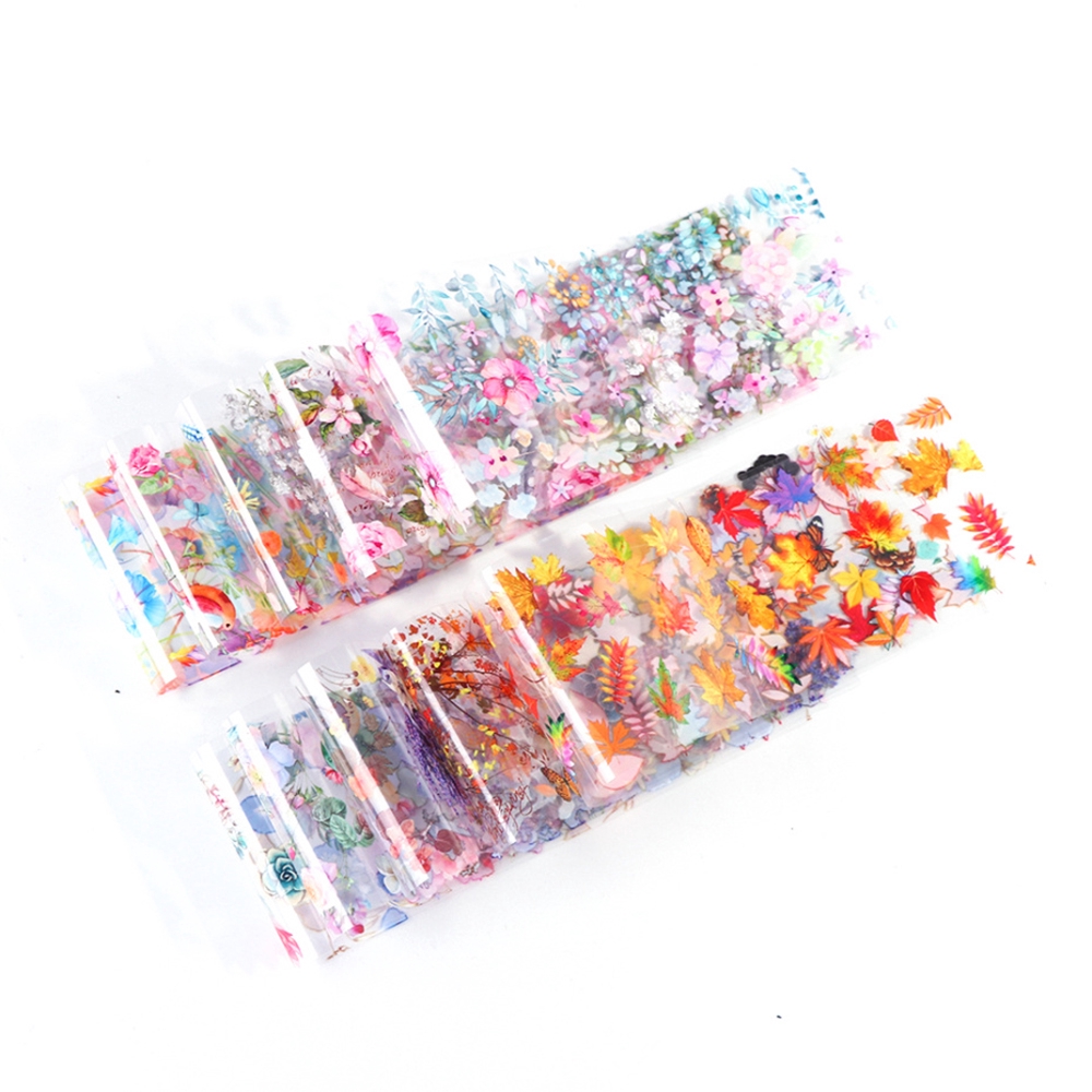 Miếng dán họa tiết hoa bướm dùng trang trí móng nghệ thuật