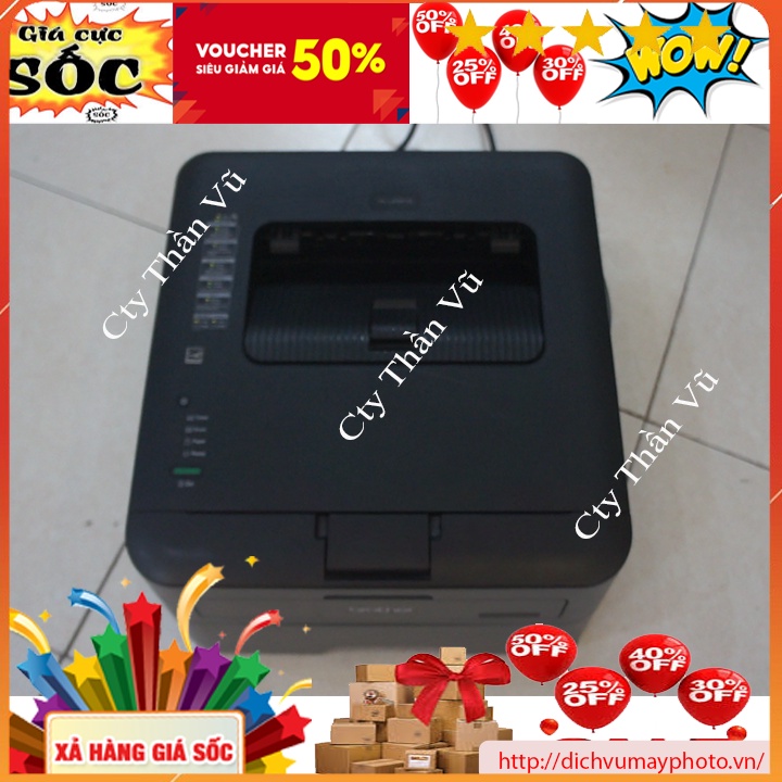 Máy in cũ Brother HL 2321d in 2 mặt tự động hàng like new hộp mực mới có bao test bảo hành MVP Thăng