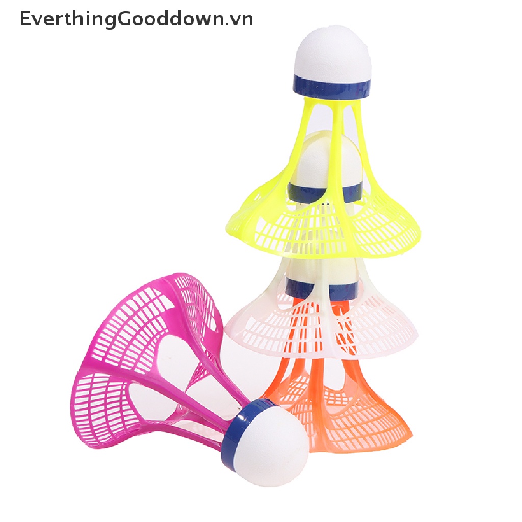 Everthinggooddown Set 3 Trái Cầu Lông Bằng Nhựa Nylon Bền Bỉ Dùng Ngoài Trời