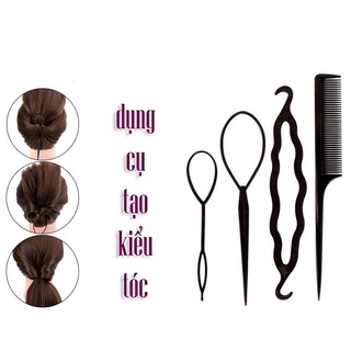 Bộ dụng cụ tạo kiểu tóc 4 món đa năng