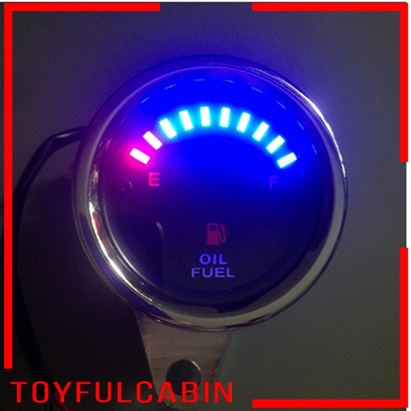 Đồng Hồ Đo Nhiên Liệu Có Đèn LED 2.56 '' 65mm DC12V Cho Xe Mô Tô