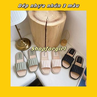 Dép nhựa nhún 3 màu - Shopforgirl