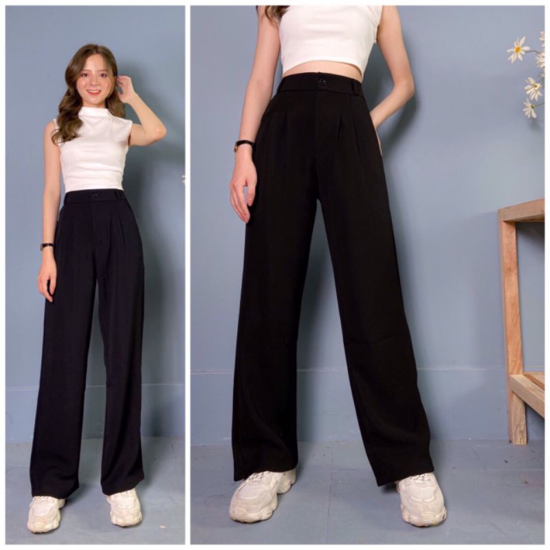 QUẦN ỐNG RỘNG DÀI 100CM,QUẦN CULOTTES ỐNG RỘNG CHẤT VINTEX