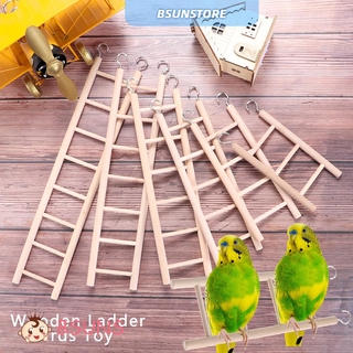 Xích đu đồ chơi bằng gỗ DIY treo lồng chim vẹt