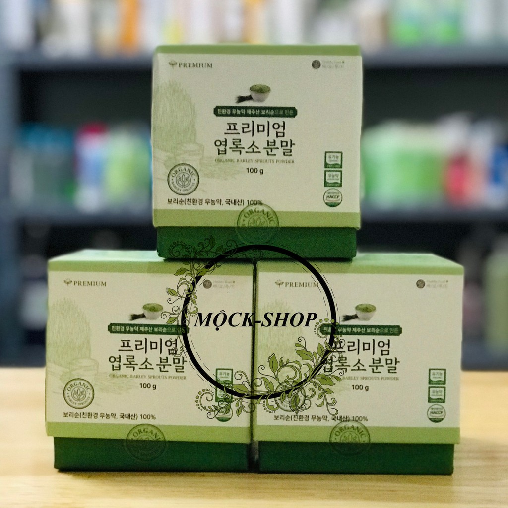 BỘT DIỆP LỤC HÀN QUỐC ORGANIC BARLEY SPROUTS POWDER 100gr