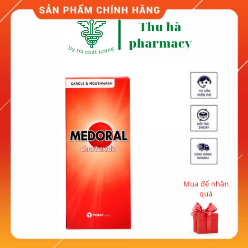 Nước súc miệng Medoral- vệ sinh răng miệng- chai  250ml và 125ml