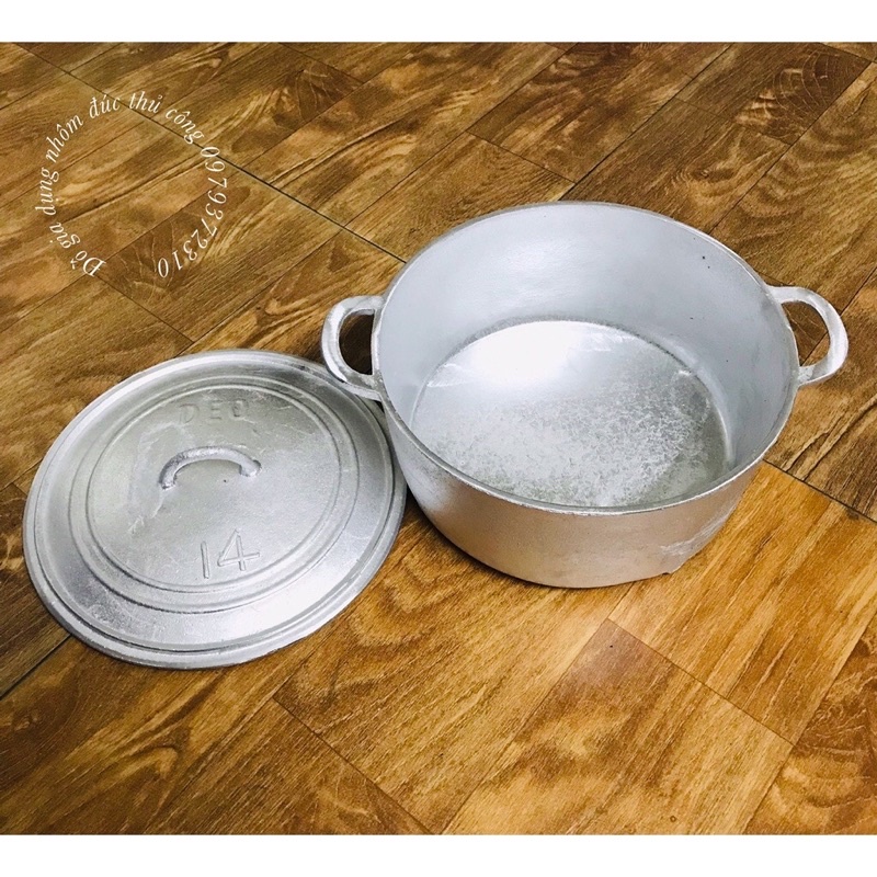 XOONG GANG ĐÚC THỦ CÔNG LÀNG NGHỀ SỐ 14 ( ĐK 25CM )