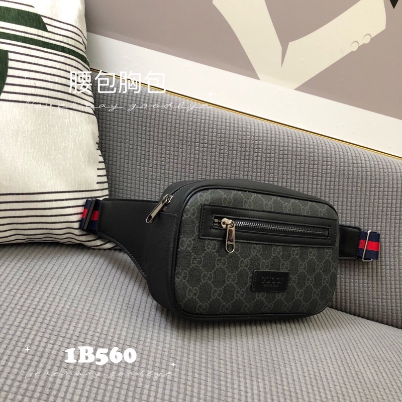 Túi đeo ngực/đeo chéo nam thương hiệu Gucci GC/GG cao cấp có 2 màu