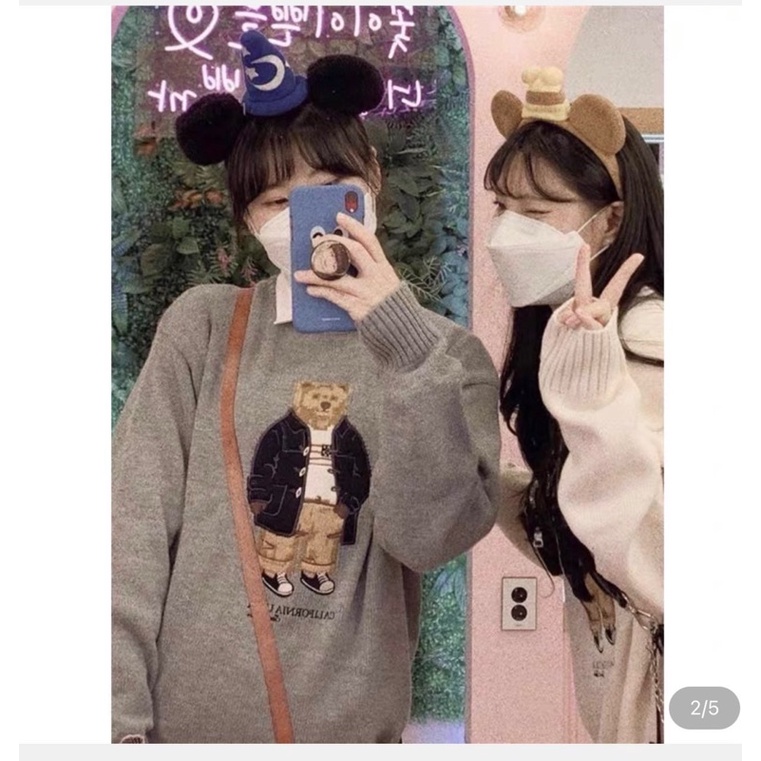 Áo len gấu Taobao