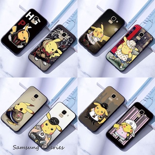 ốp lưng Hình Pikachu Cho Samsung Galaxy J2 Pro J4 J6 J8 2018 Plus J4 + J6 +