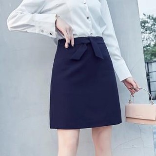 [NEW] Chân váy công sở dáng chữ A thắt nơ
