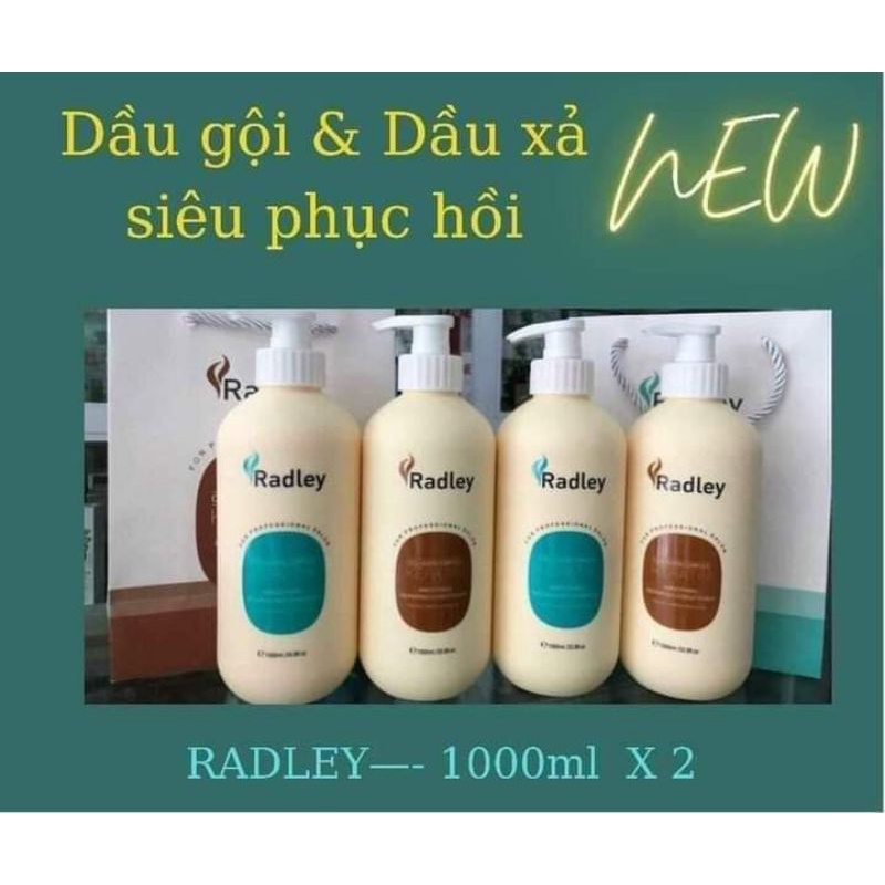 Bộ dầu gội xả phục hồi RADLEY chính hãng 1000ml