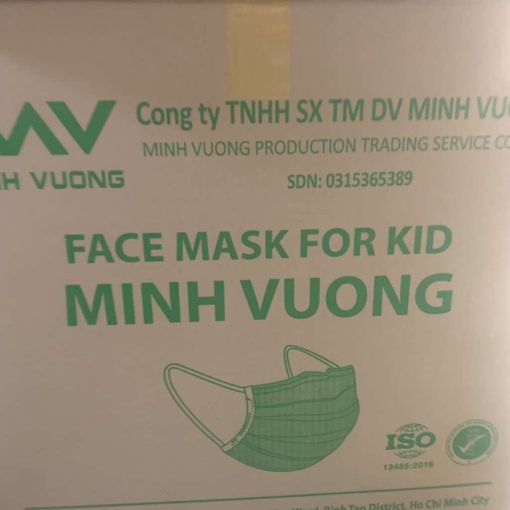 Khẩu Trang Y Tế Trẻ Em Minh Vượng Siêu Dễ Thương Dành Cho Trẻ Em Từ 4 Đến 12 Tuổi - Hộp 50 Cái