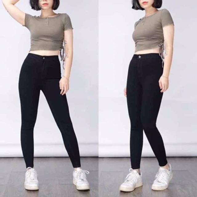 Quần bò giấy dáng Skinnny siêu co giãn