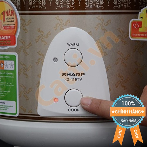 [Chính hãng] Nồi cơm nắp gài Sharp KS-11ETV | BigBuy360 - bigbuy360.vn