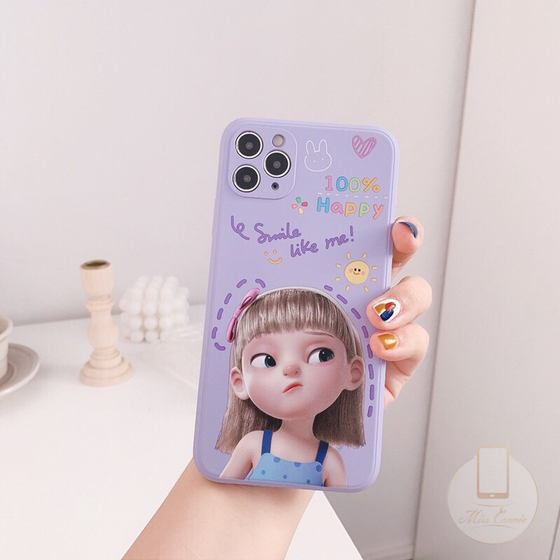 Ốp điện thoại TPU silicone dẻo in hình bé gái hoạt hình đáng yêu cho IPHONE 13 11 PRO MAX 6 6S 7 8 PLUS X XR XS MAX SE 2020 iPhone 12 Pro Max 12Mini