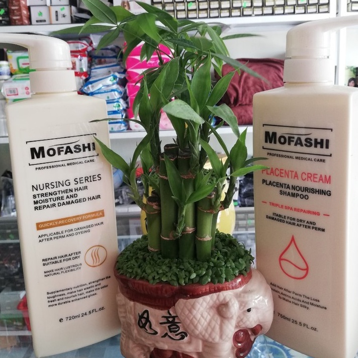 Gội xả phục hồi tóc mofashi 720ml + 750ml (giá lẻ từng chai)