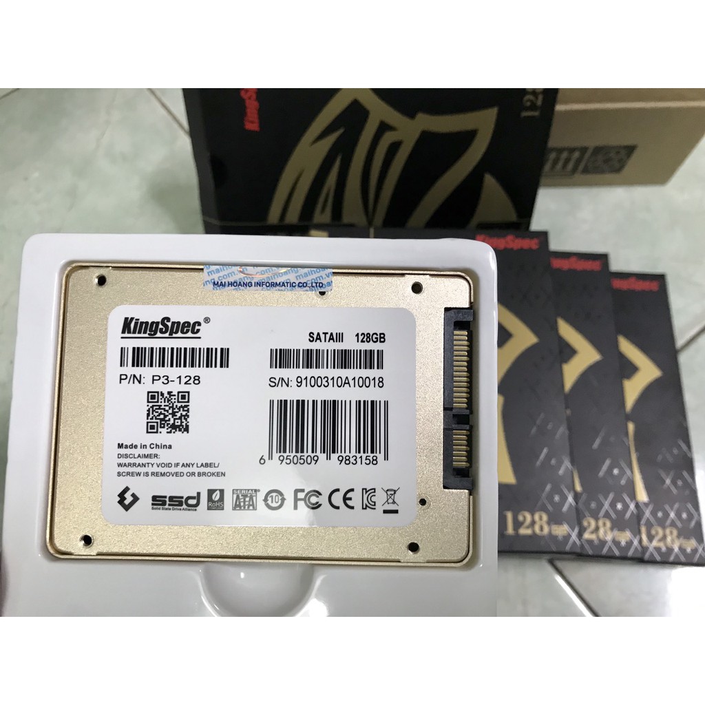 Ổ cứng thể rắn SSD Kingspec P3-128 2.5 Sata III 128GB-(Mai Hoàng)