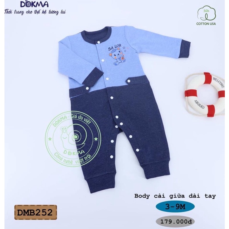 [DMB252] Body cài giữa Dokma dày dặn BST thu đông cho bé