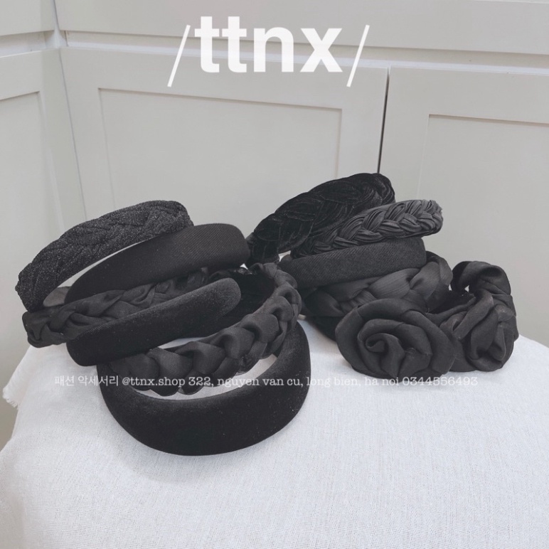 BỜM MÀU ĐEN, BĂNG ĐÔ MÀU ĐEN, CÀI TÓC ĐEN CÁC MẪU (Ảnh thật) 🔅FREESHIP🔅