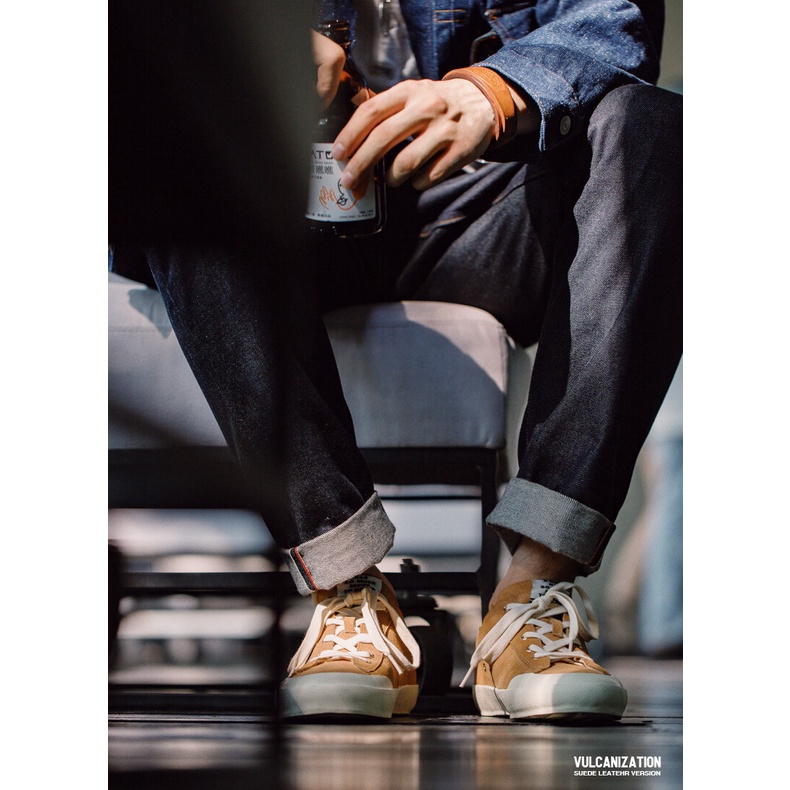 Giày thể thao MADEN da lộn cổ thấp thời trang cho nam