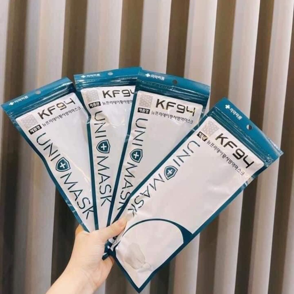 Khẩu trang KF94 4D kháng khuẩn Uni Mask chống bụi mịn cao cấp