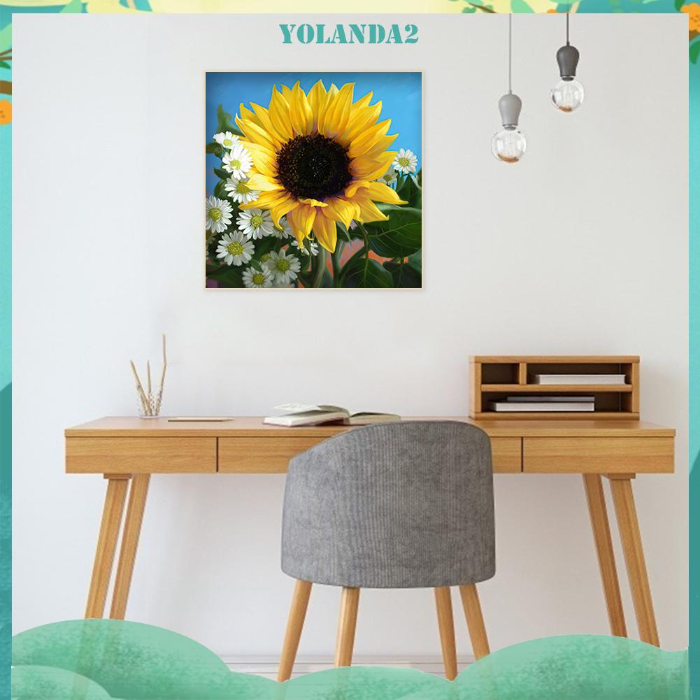 Tranh đính đá kim cương toàn bộ 5D DIY hình hoa hướng dương