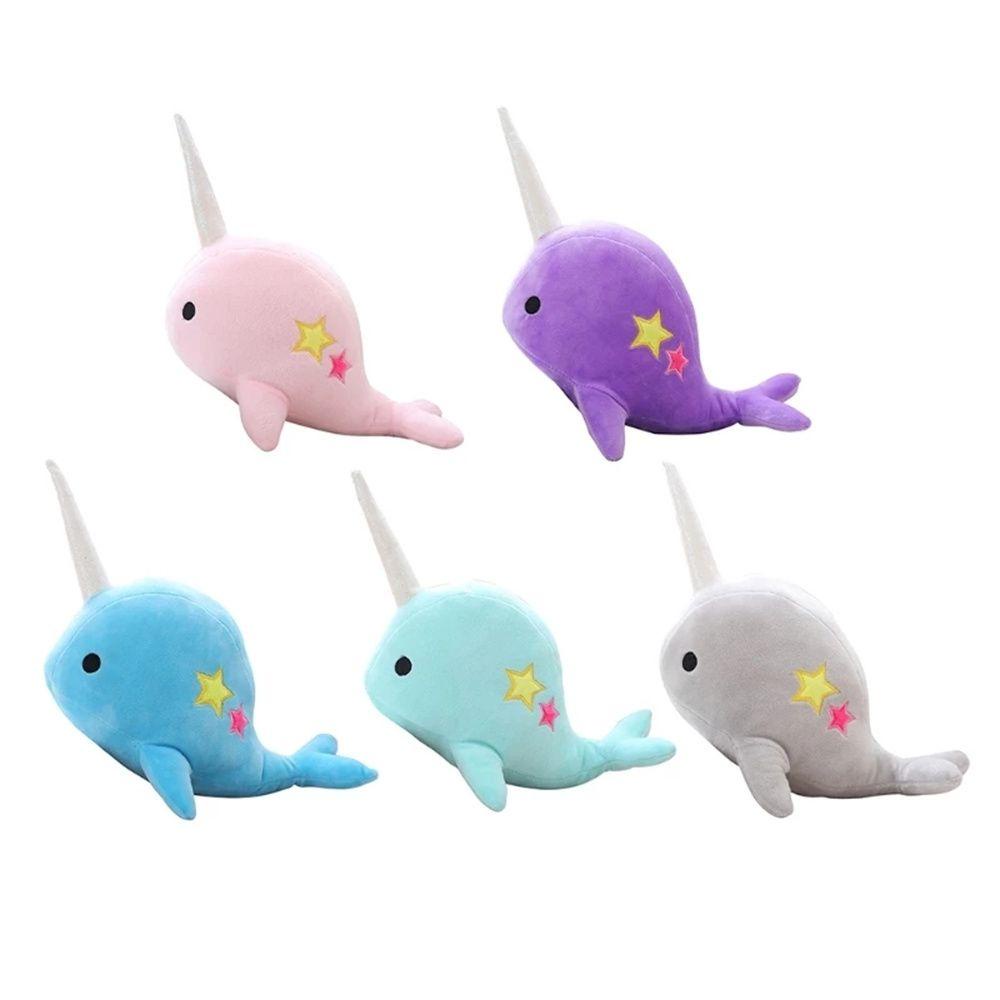 LANFY Cá Voi Nhồi Bông Mềm Mại 25cm Dành Cho Bé Yêu