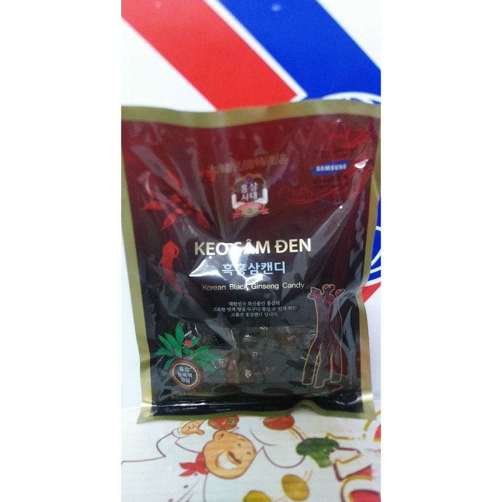 KẸO SÂM ĐEN HÀN QUỐC GÓI 300G