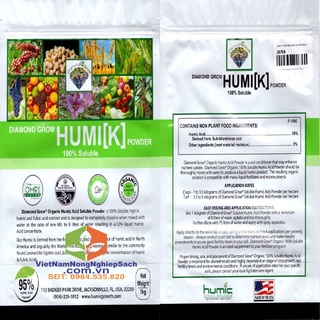 Humic acid phân hữu cơ vi sinh 95% 1kg