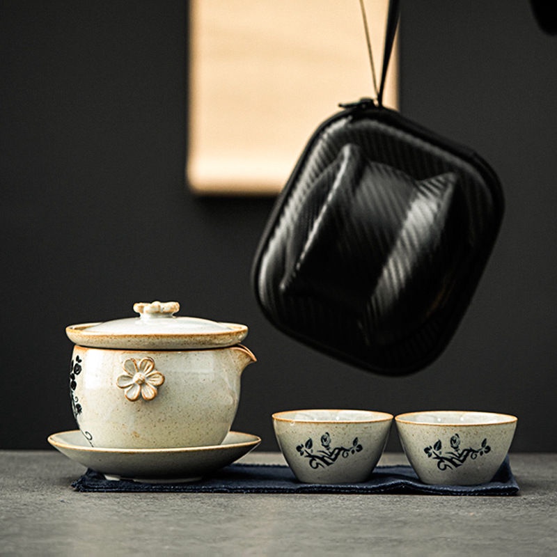 Tea-set tea-set sáng tạo đi du lịch tea-style nhật bản thu thập các gói quà tặng lễ hội