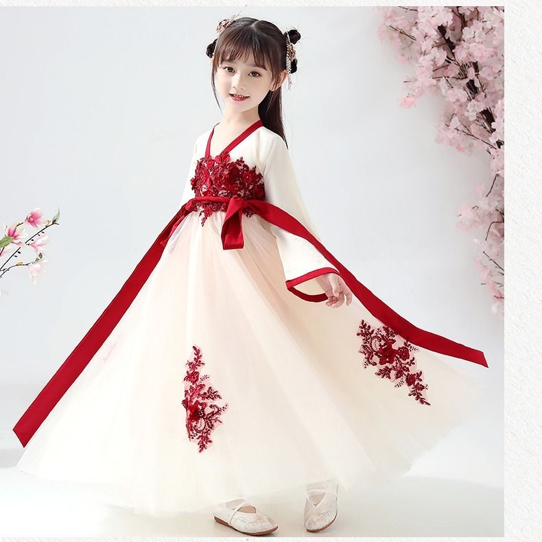 Bộ Hán Phục Phong Cách Trung Hoa Cổ Điển Cho Bé Gái