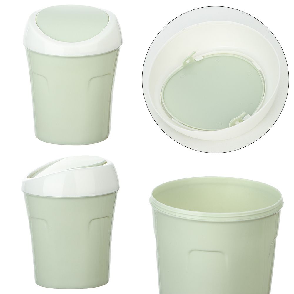 Thùng Rác Nhựa Mini Để Bàn Thiết Kế Sáng Tạo Nhiều Màu Sắc Tiện Dụng Cho Nhà Bếp / Phòng Khách