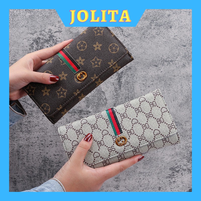 Ví cầm tay nữ dáng dài thời trang Hàn Quốc đựng tiền nhiều ngăn dễ thương đẹp cao cấp giá rẻ JOLITA VDCT35