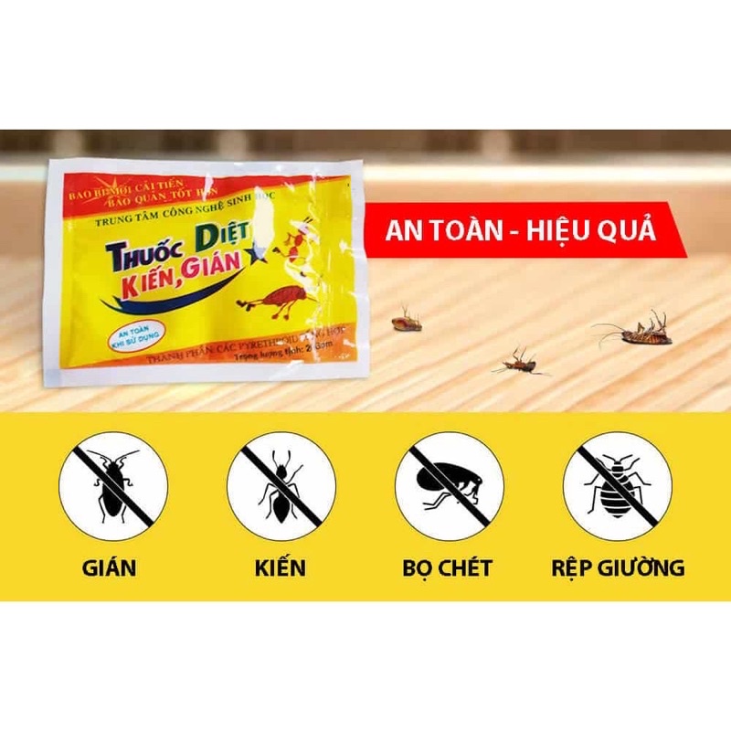 Diệt kiến, gián an toàn - gói 10g