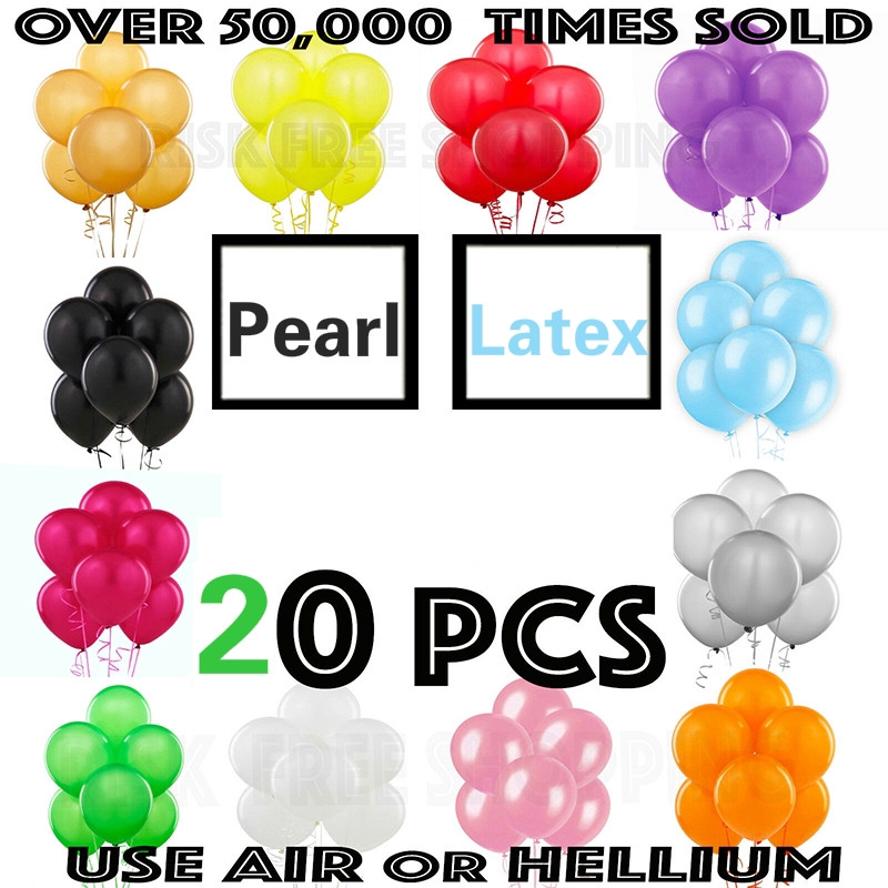 ✬Star✩20PCS Pearl Latex Balloon Celebration Wedding Birthday Home Decor