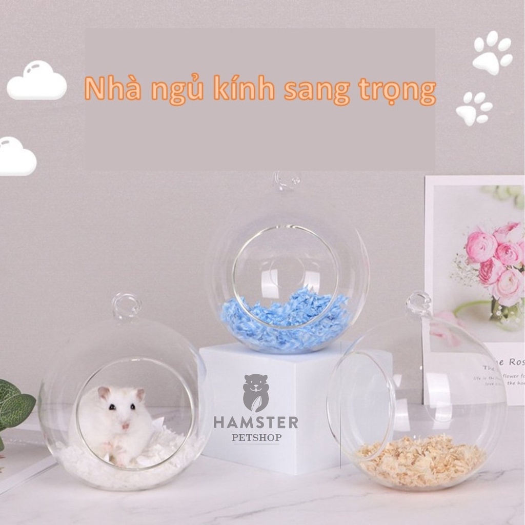 Nhà ngủ sang trọng bằng kính cho Hamster