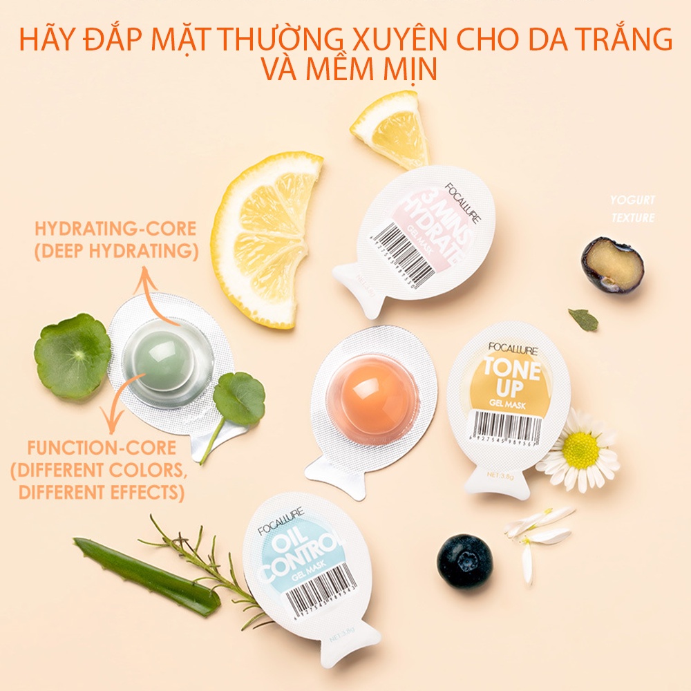 MẶT NẠ 7 NGÀY FOCALLURE 3.8G HỖ TRỢ GIẢM MỤN DƯỠNG ẨM KIỂM SOÁT DẦU NHỜN DƯỠNG DA TRẮNG HỒNG