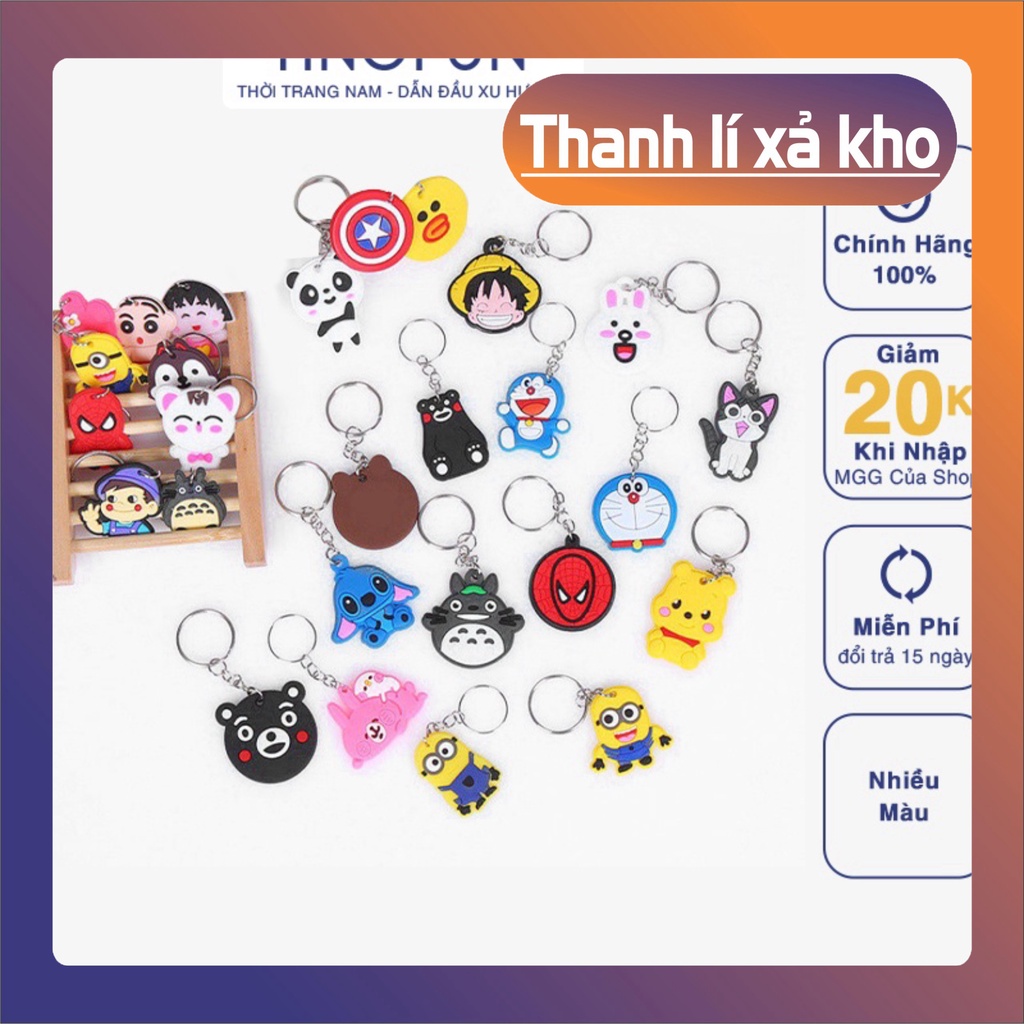 Móc khóa treo đồ nam nữ đẹp Silicon mã TF1 hoạt hình cá tính dễ thương Deal 1k trankhai392