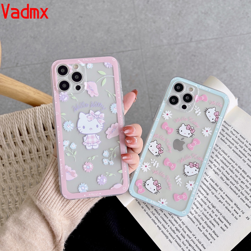 Ốp điện thoại Hello Kitty cho Samsung Galaxy S21 S20 Plus Ultra FE S21+ S20+ Note 20 Ultra 10 10+ Plus 9 8 A21s M10